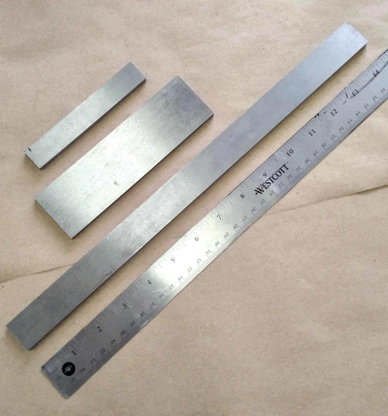 TOOL STEEL SHEET 3/16″ FLAT GROUND STEEL, LOT OF 3 VARIOUS LENGTH & WIDTH