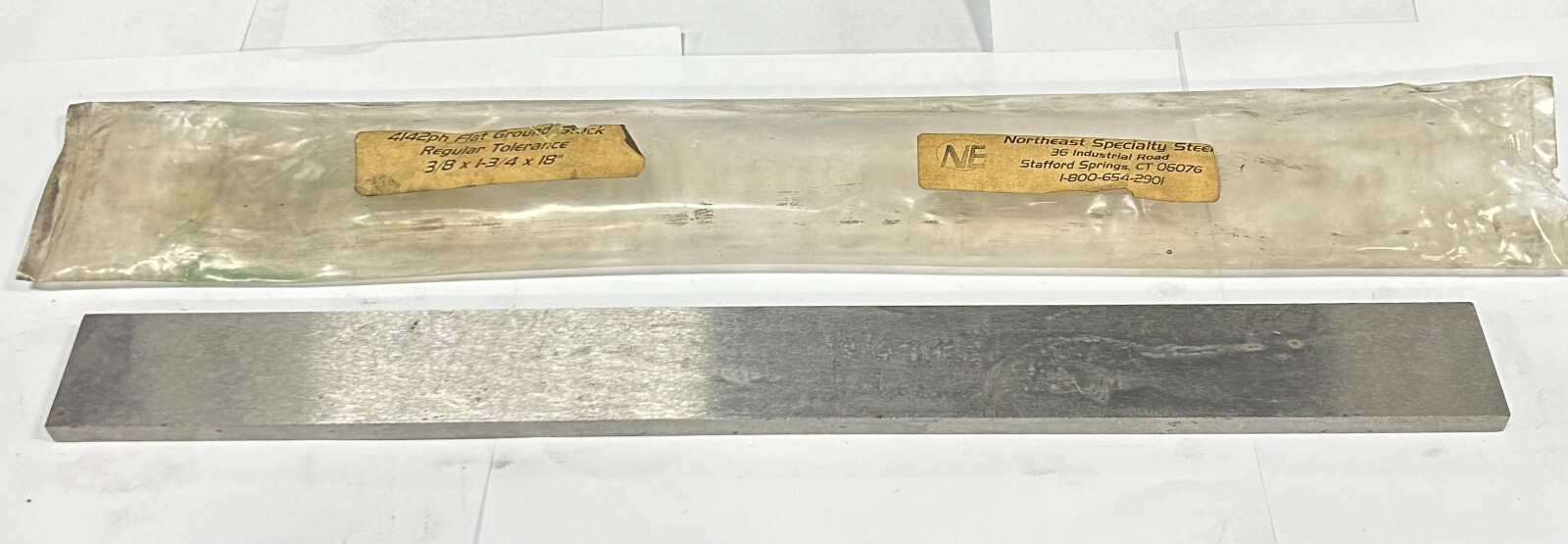 3/8 X 1-3/4 X 18″ 4140/4142 Heat Treated Flat Ground Stock Regular Tolerance