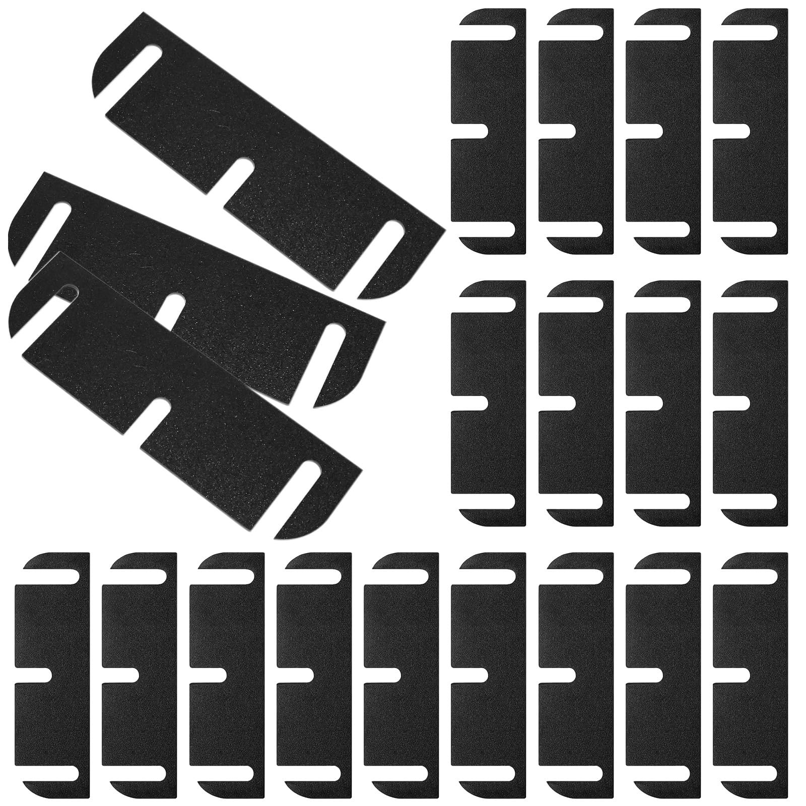 20 PCS Black 3.5″ Door Hinge Shims Plate 0.47″ Inch Thick Jamb Repair Kit