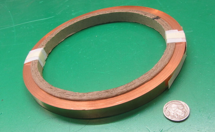 110 Copper Foil Soft Temper .007″ Thick x 1/2″ Wide x 100 Foot Length