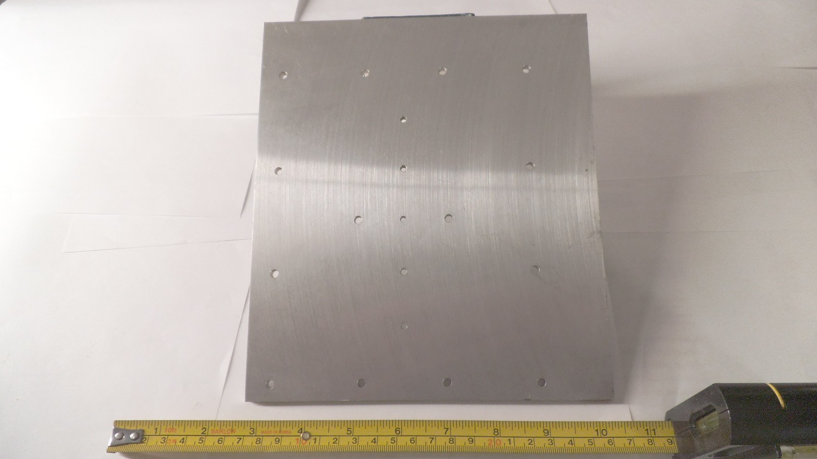 Aluminum plate, 8-7/8″ x 7-3/4″ x .194″ thick