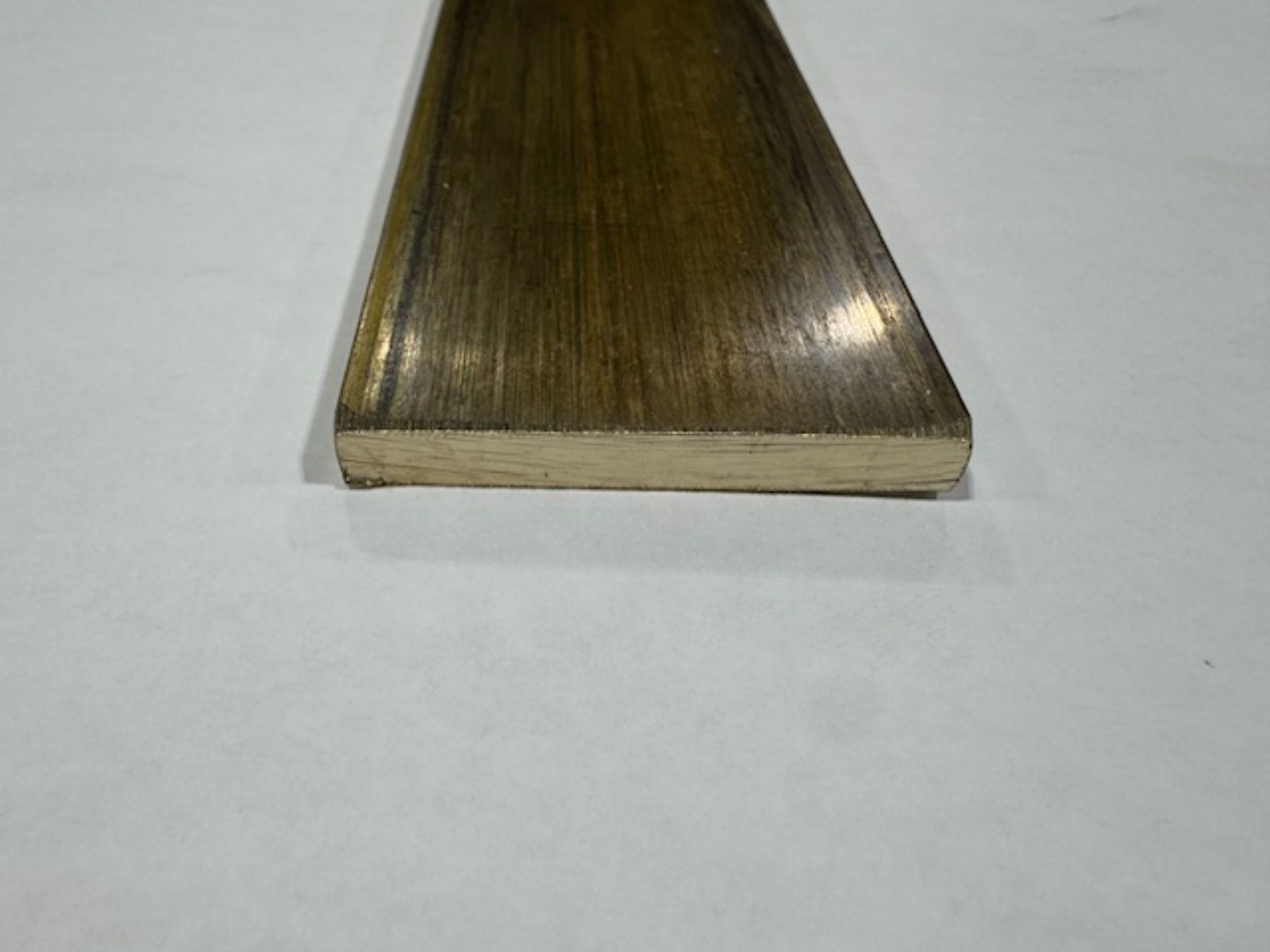 1/4″ x 2″ C360 Brass Flat Bar x 3″ Long, Half Hard, Free Cutting, Mill Stock