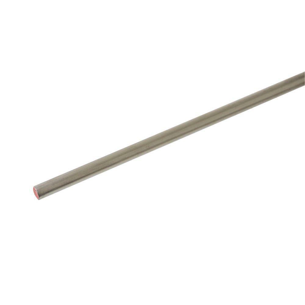 Round Stock 3/16 In. X 36 In. Zinc-Plated Steel Round Rod