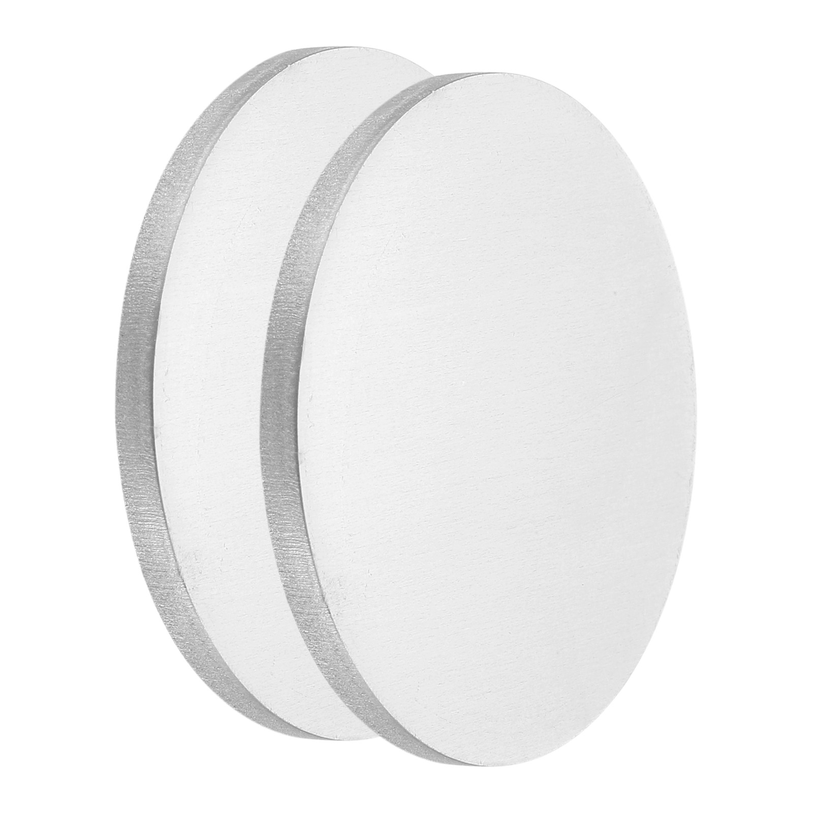2Pcs Aluminum Disc 2″(50mm) Dia 0.12″(3mm) Thick Round 6061 Aluminum Sheets