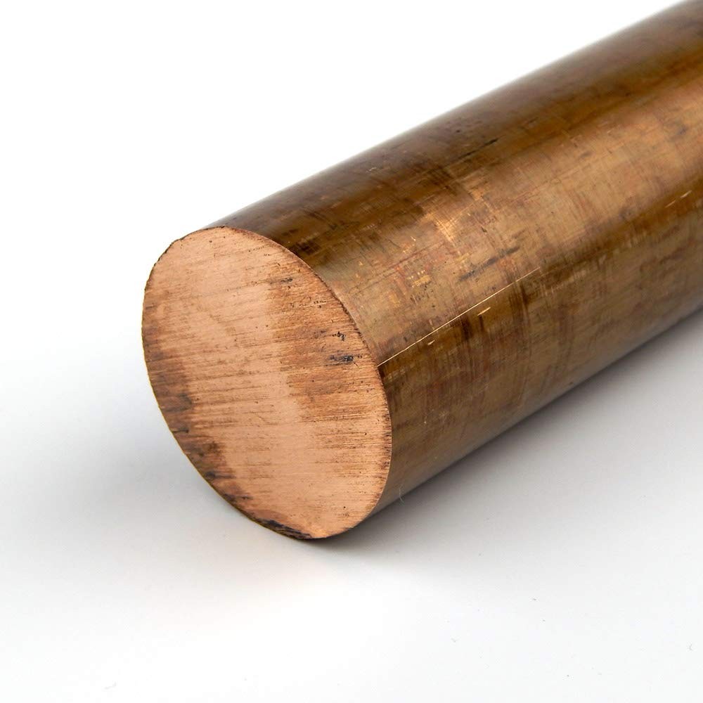 OnlineMetals 510 Bronze Round Bar, Unpolished (Mill) Finish, H04 Temper, ASTM B1