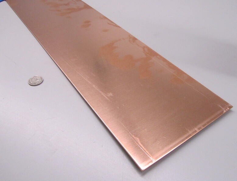 110 Copper Bar H02, .050″ Thick x 6.0″ Wide x 3 Ft Length