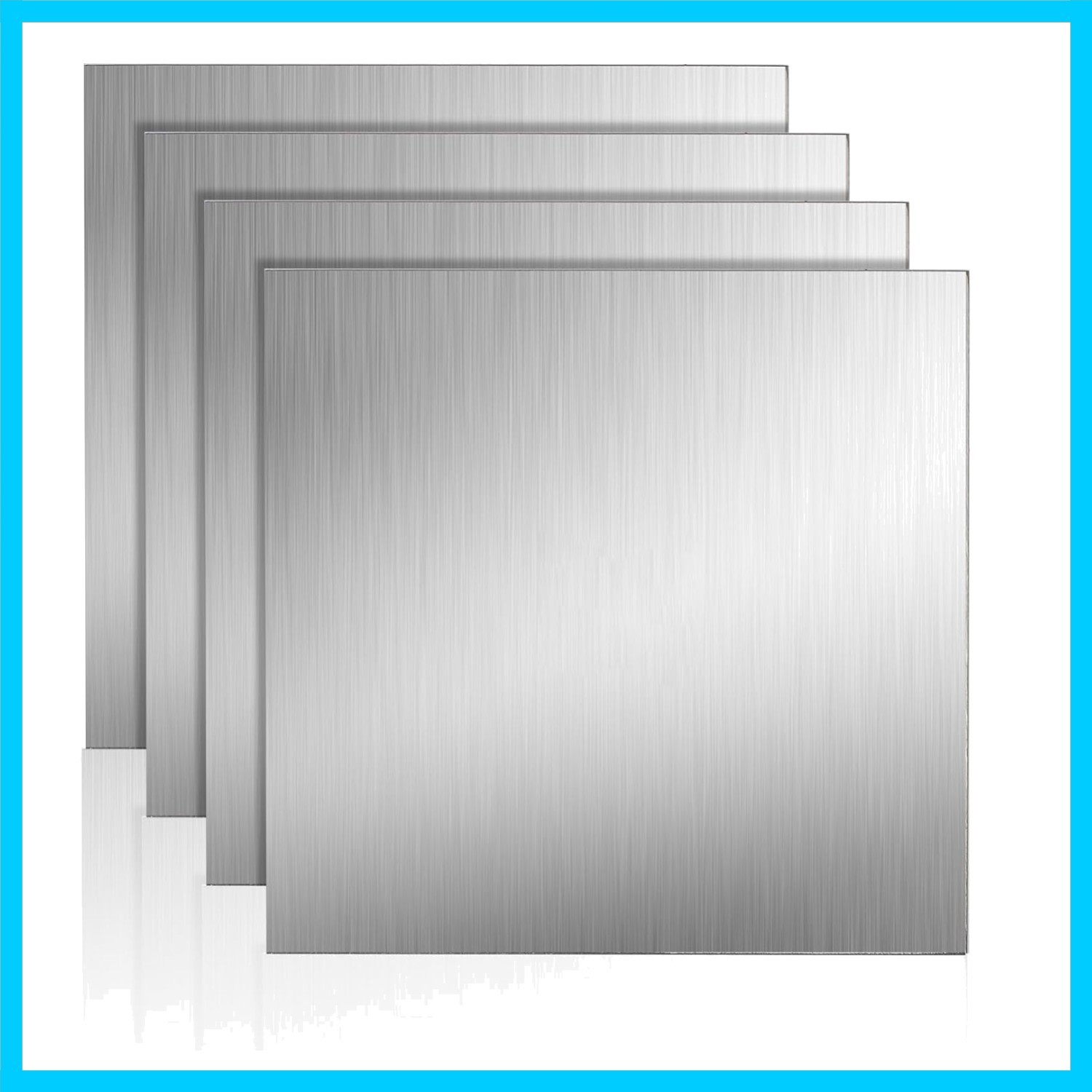 4 Pack Titanium Plate Sheets, 4″ x 4” x 0.04″ Titanium Metal Sheet, 1mm Thic…