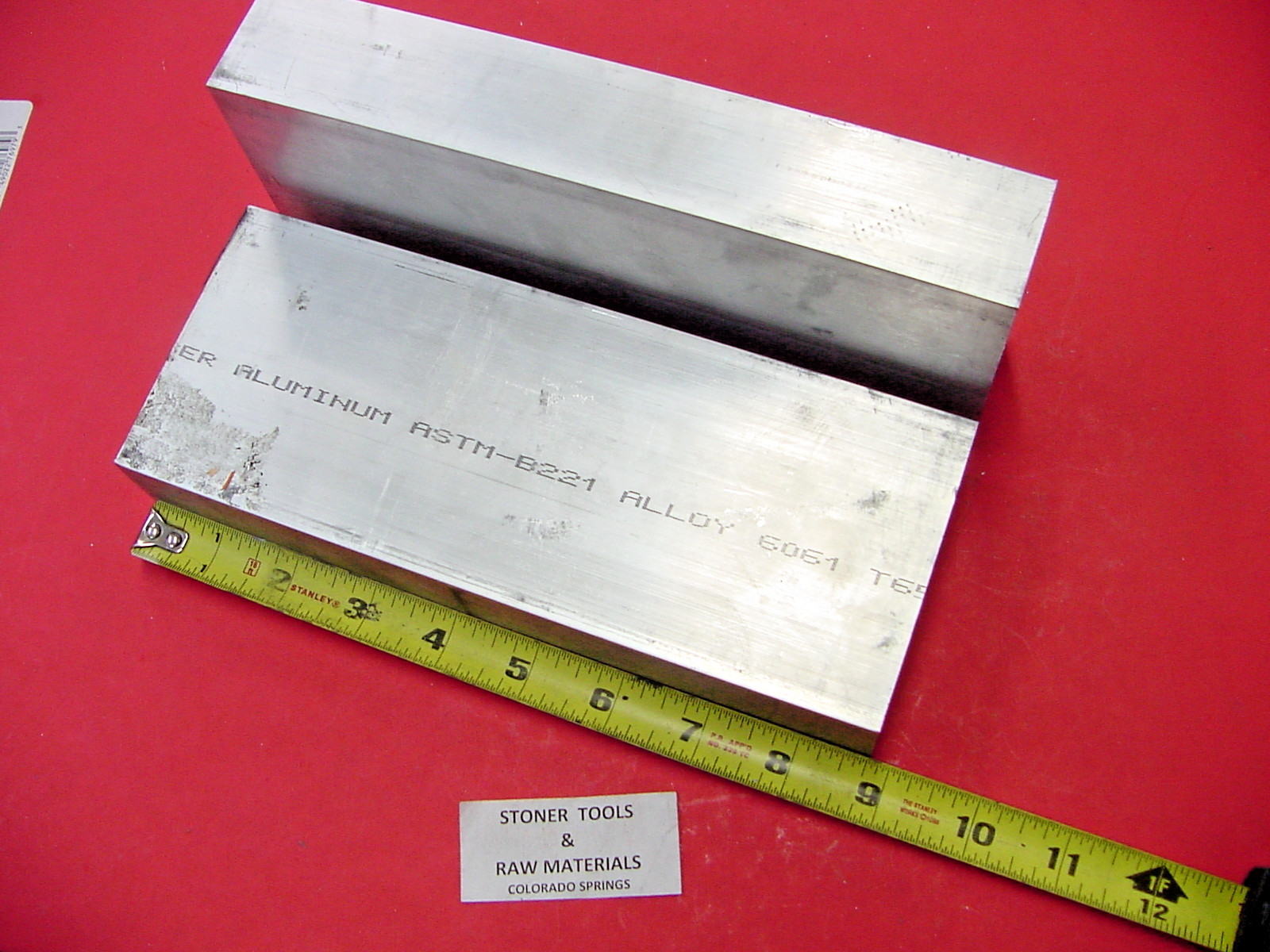 2 Pieces 1-1/2″x 3-1/2″ ALUMINUM 6061 FLAT BAR 8.75″ long Solid Plate Mill Stock