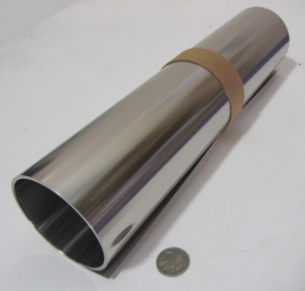 18-8 Stainless Steel Sheet, Full Hard, .015″ x 12″ x 100″