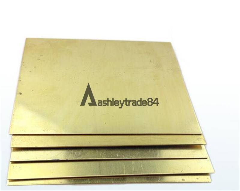 1PCS Brass Metal Sheet Plate 3mm x 100mm x 100mm