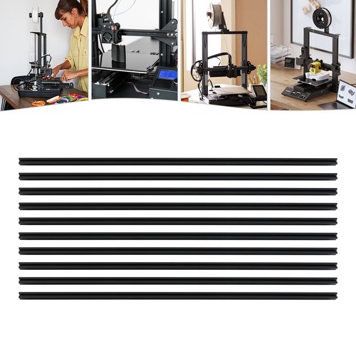 10 Pack Set 2020 Black T-Slot Aluminum Extrusion For CNC 3D Printer – 10X 1M
