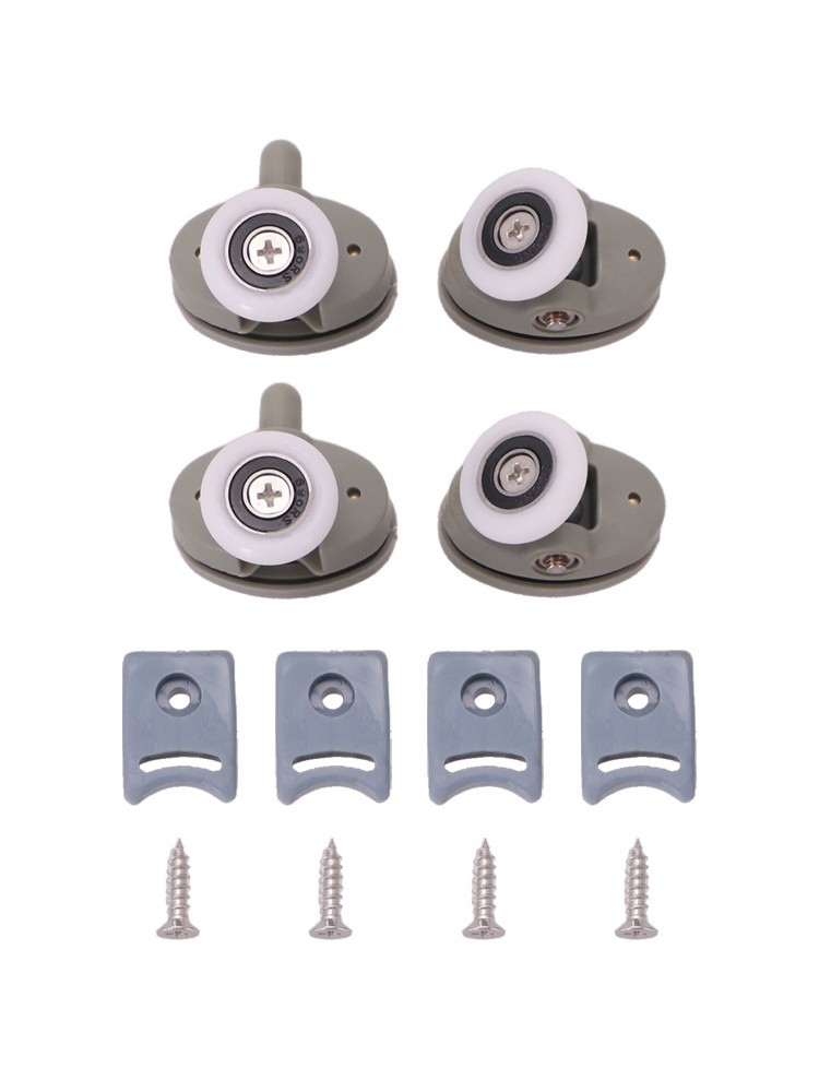 Shower Door Wheel Assembly Kit Includes Four Adjustable Rollers at 23mm