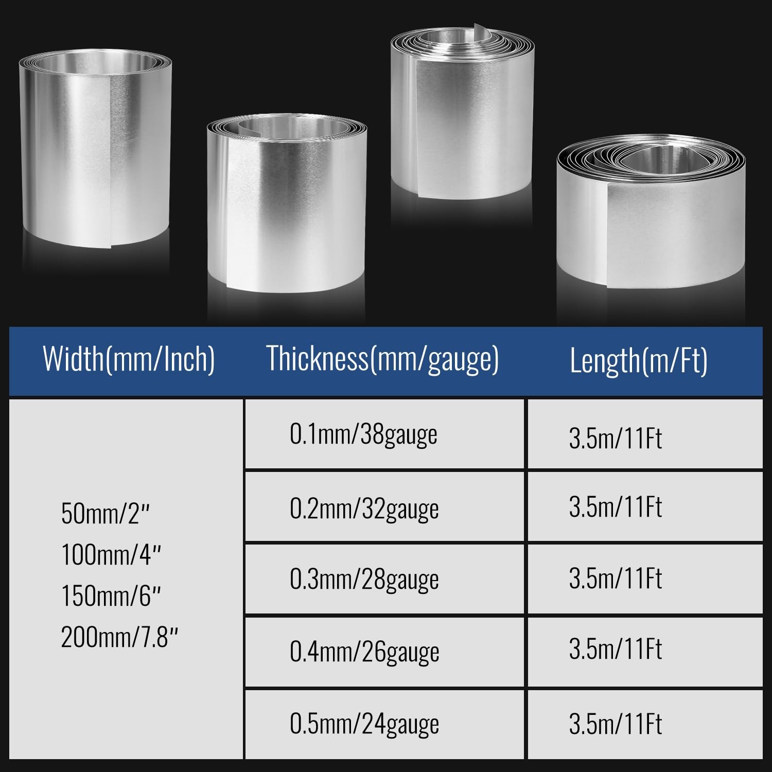 Aluminum Flashing Roll 2 Inch x 11 Ft, 38 Gauge – Flexible for Roof Repair