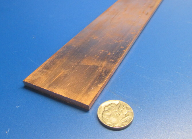 110 Copper Bar H02, 3/16″ Thick x 2.0″ Wide x 2 Ft Length