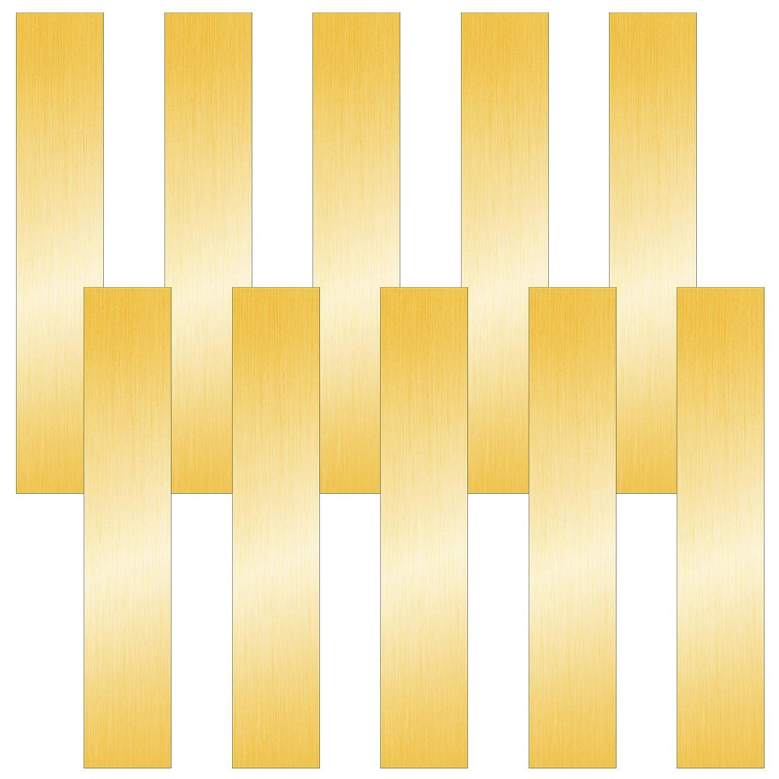 12 Pcs Brass Shim Stock Assortment Strips 6″x1″ Various Thicknesses