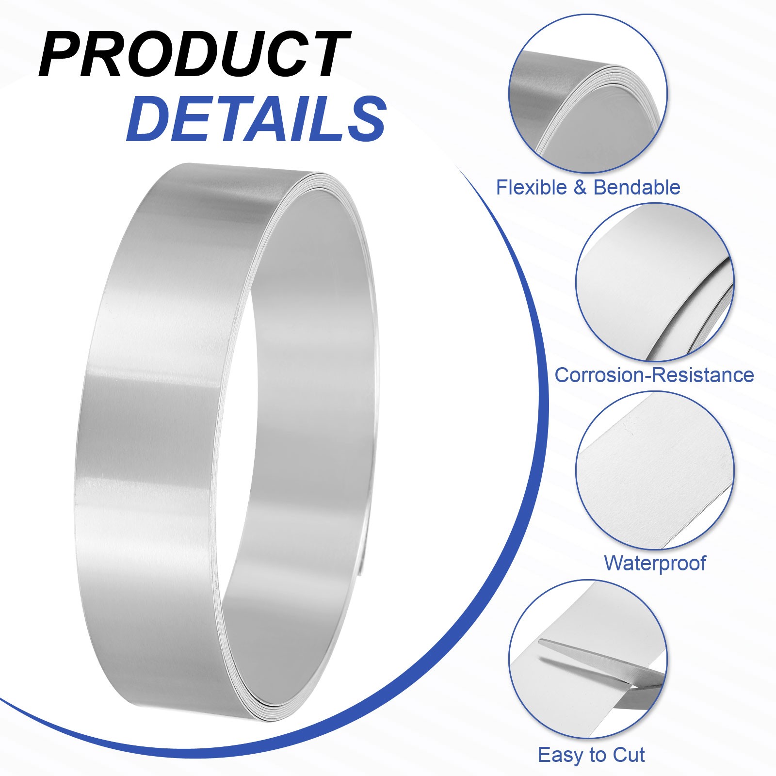 Aluminum Flashing Roll 3000mm x 30mm x 0.8mm 1060 Aluminum Metal Roll