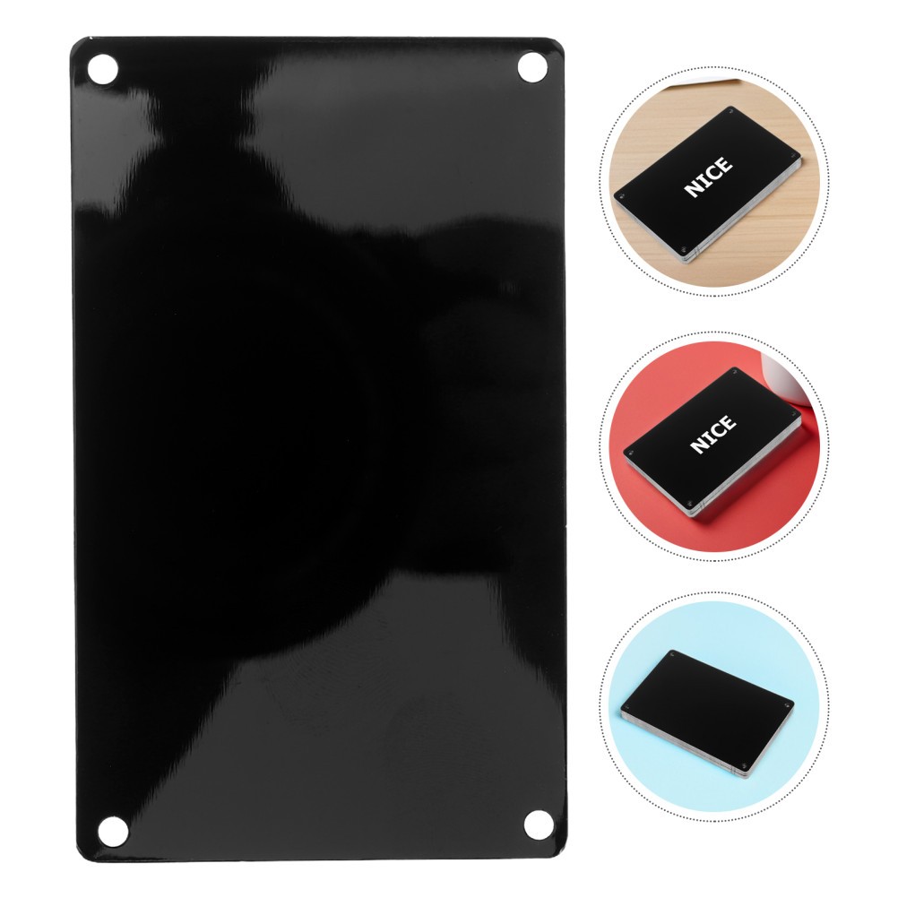 10 Pcs Stainless Steel Nameplate Blank Metal Tags Aluminium Jewelry