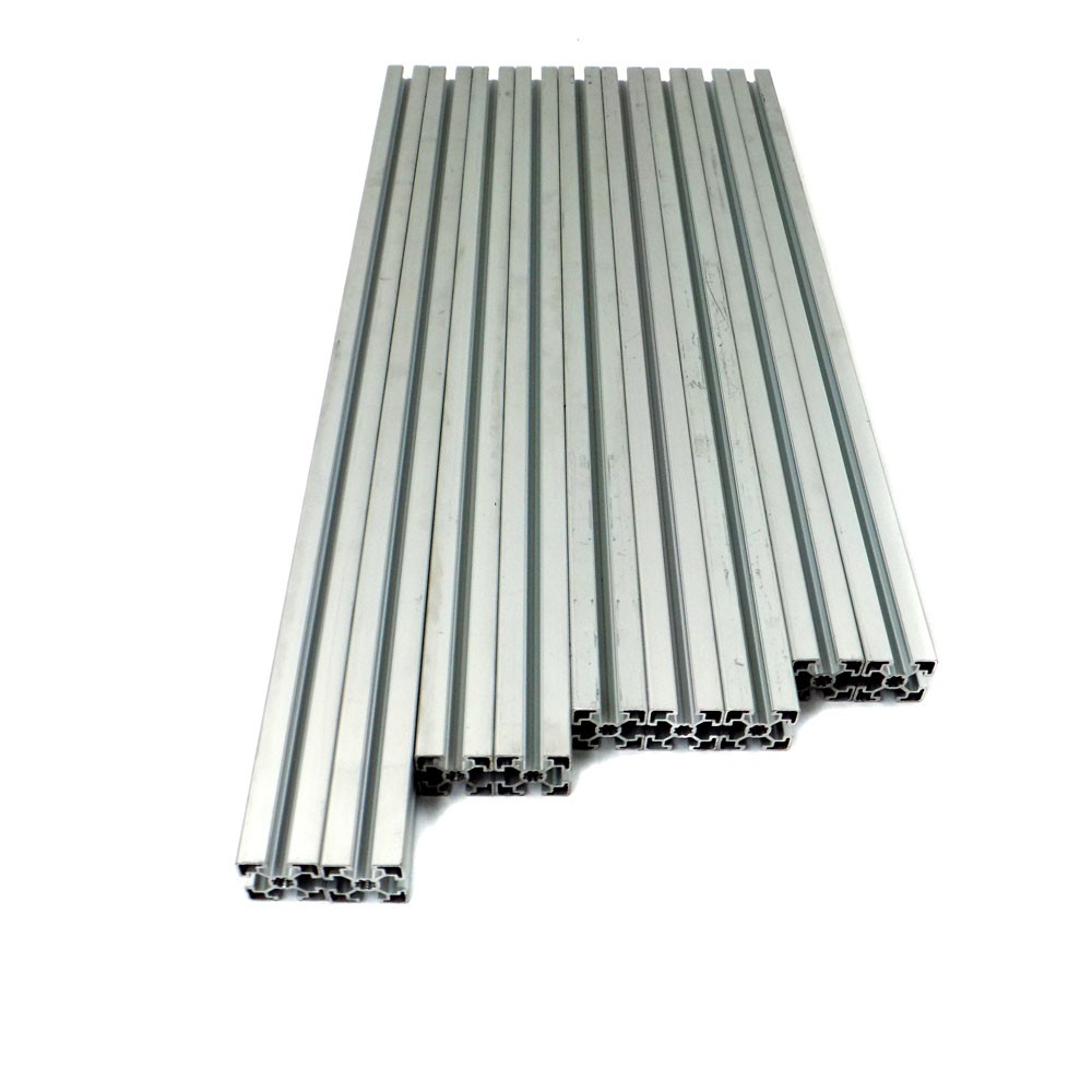 (Lot of 9) Bosch 45×45 Aluminum T-Slot (2) 857mm (2) 844mm (3) 812mm (2) 774mm