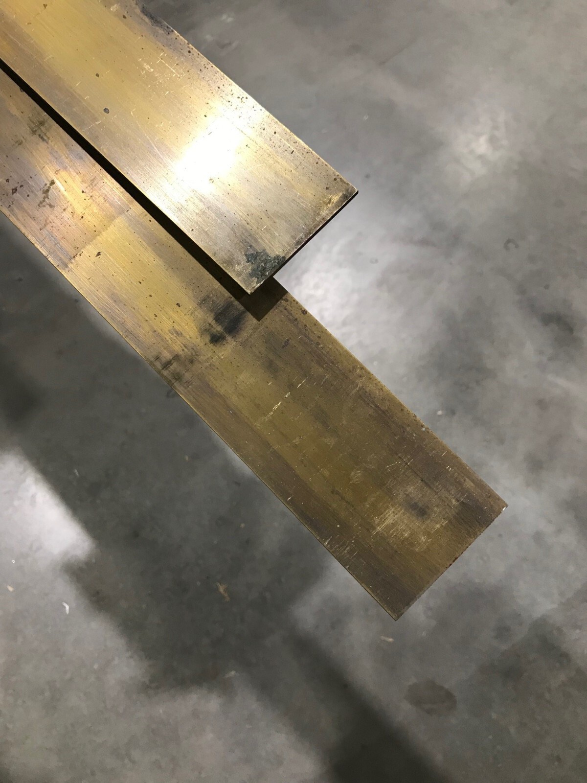 Solid Brass Flat Stock -.0938″ Thick x 2.5” Width x 6ft Length – Rectangle Strip