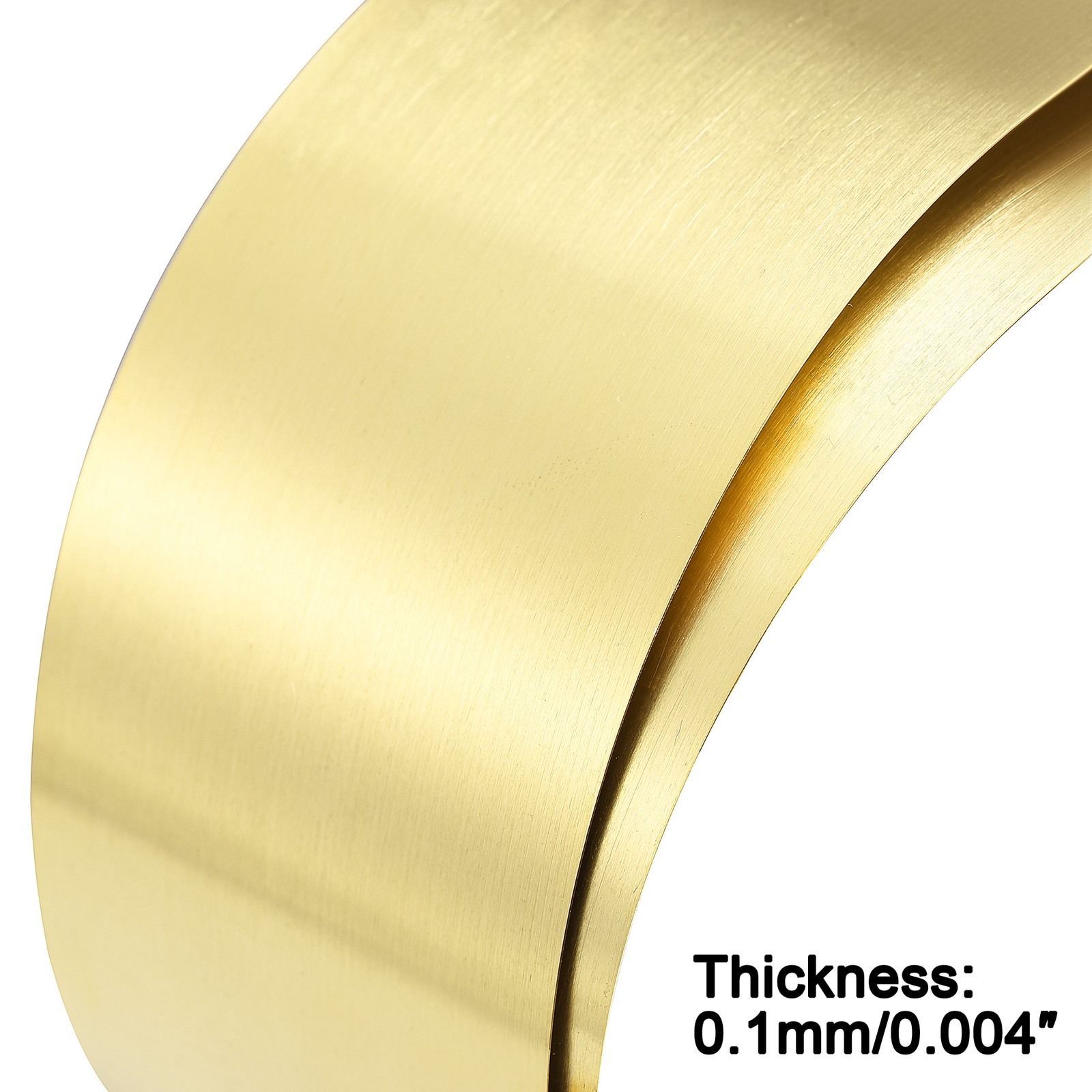 1000mm x 50mm x 0.1mm Brass Sheet Roll Metal Foil Plate Industrial