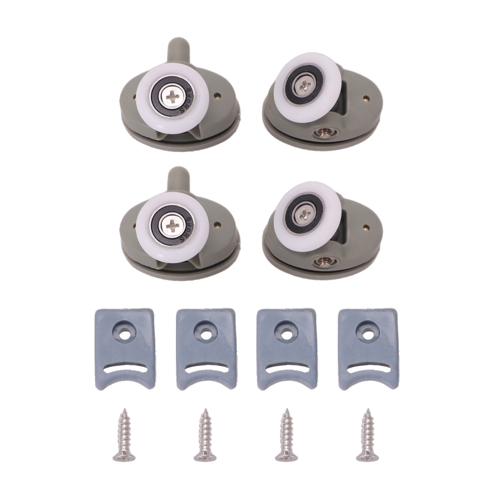 Shower Door Wheel Assembly Kit Includes Four Adjustable Rollers at 23mm