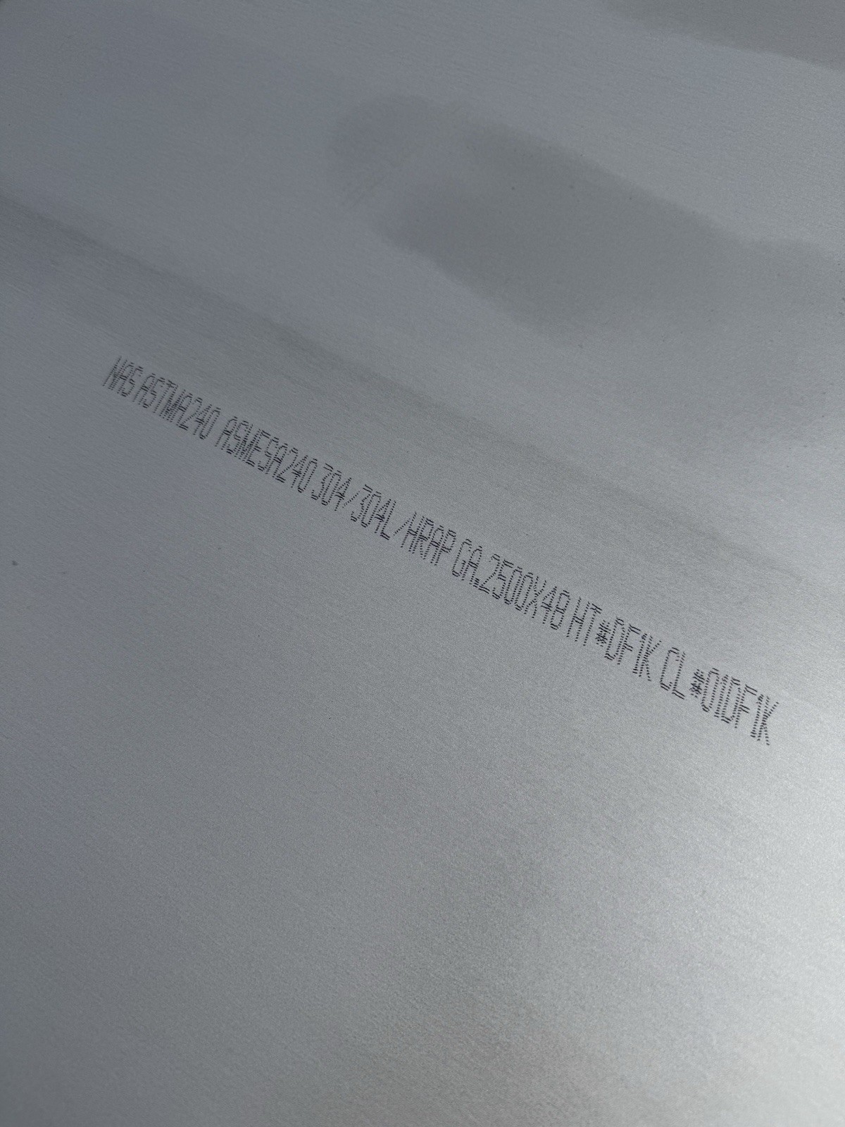 Stainless Steel Plate 1/4”x4ft X 10ft