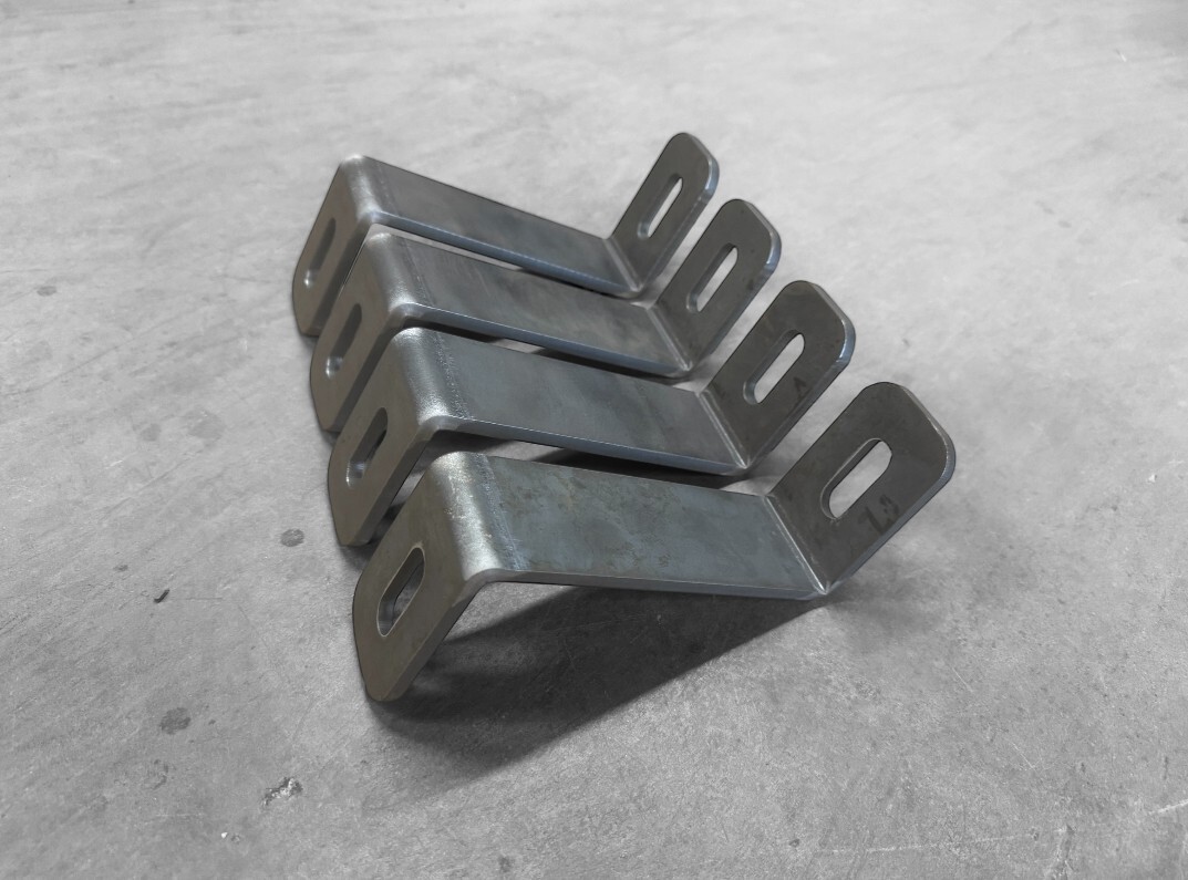 6″ x 2″ x 1/4″ STEEL Z BRACKET with slots (4 pack) Hot Rolled Slotted