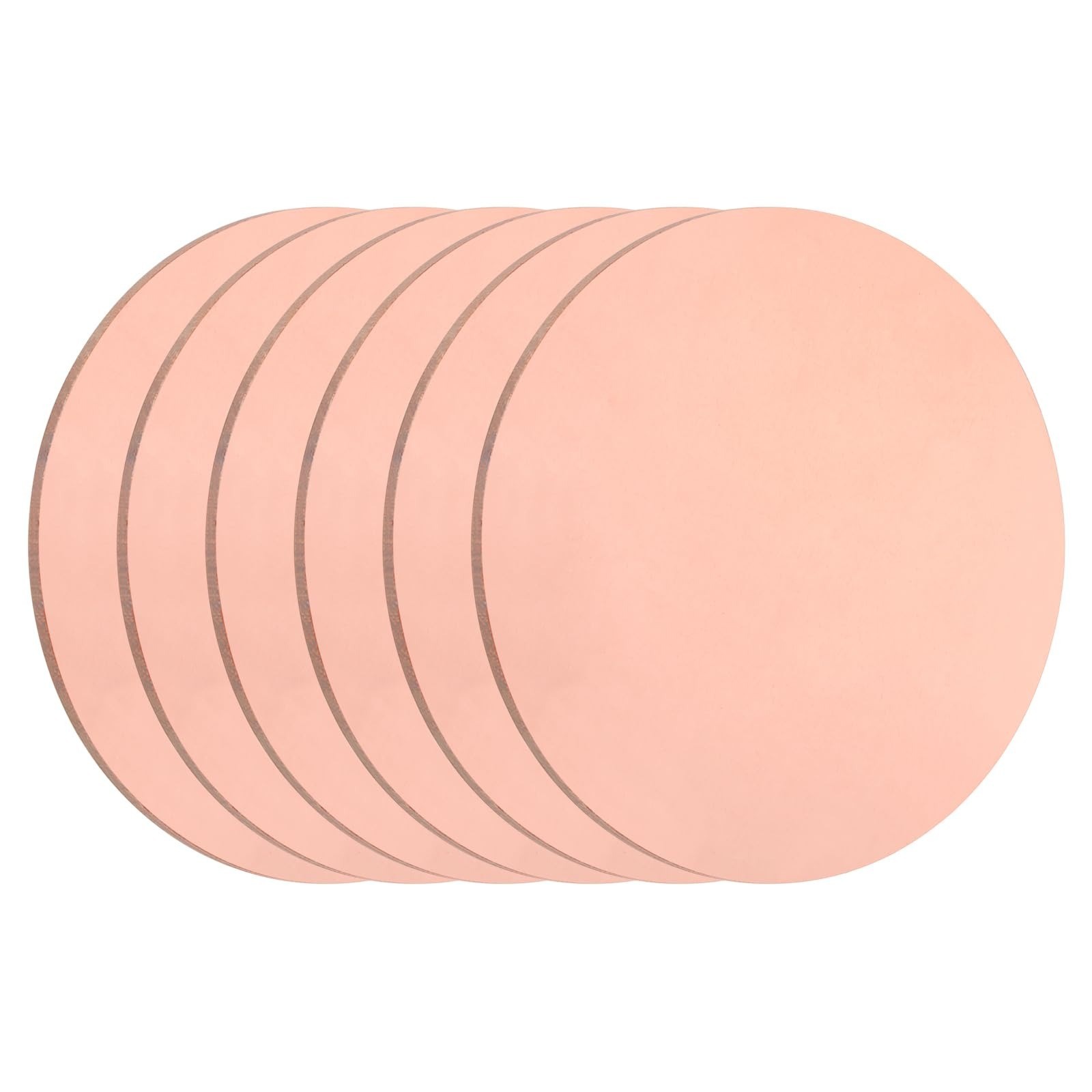 uxcell Copper Round Plate T2 0.04″ Thick 4″ Diameter 3Pcs