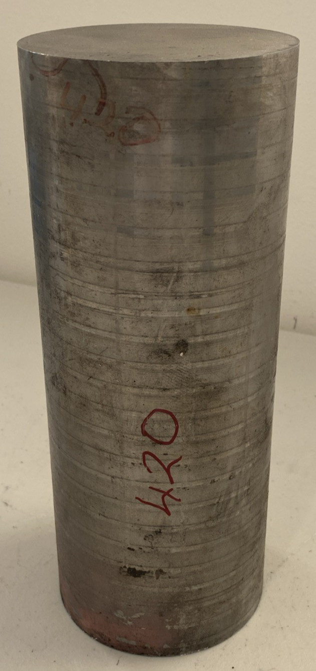 420 Pre hard Stainless steel ss Tool steel Round stock 30LBS+ 9.5″ x 3.75″