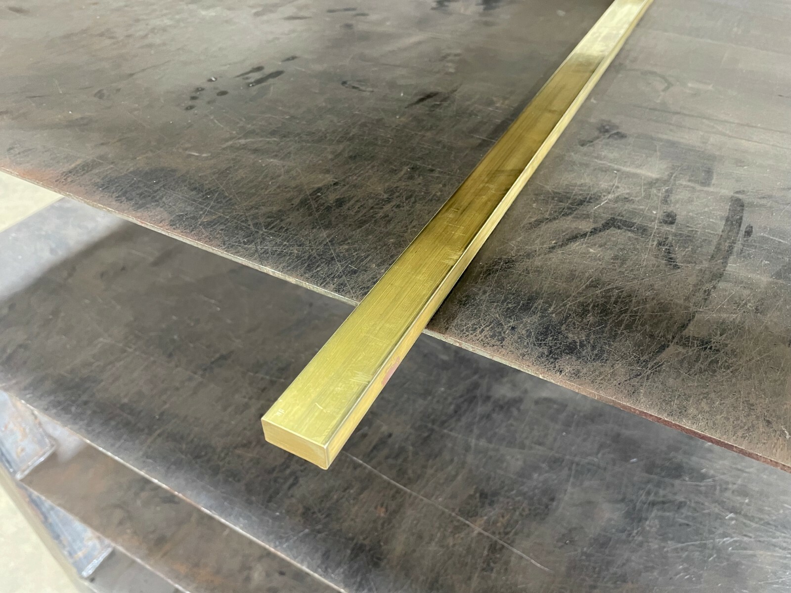 Brass Flat Bar Stock 1/2″ X 1″ X 60″ C360 1/2″ Hard Brass
