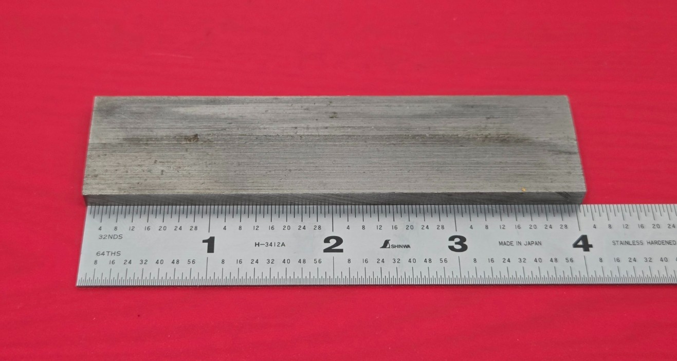 D2 Tool Steel Block Billet 4.07″ L x 1″ W x 0.20″ Thick, 3.7 Oz.
