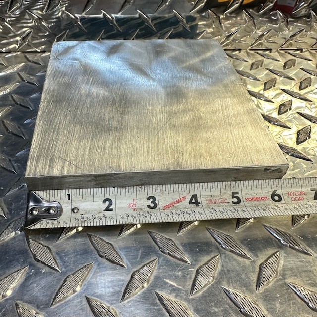 ALUMINUM 1.125″ X 6″ 6061 SOLID FLAT BAR 6″ long Extruded Mill Bar #4