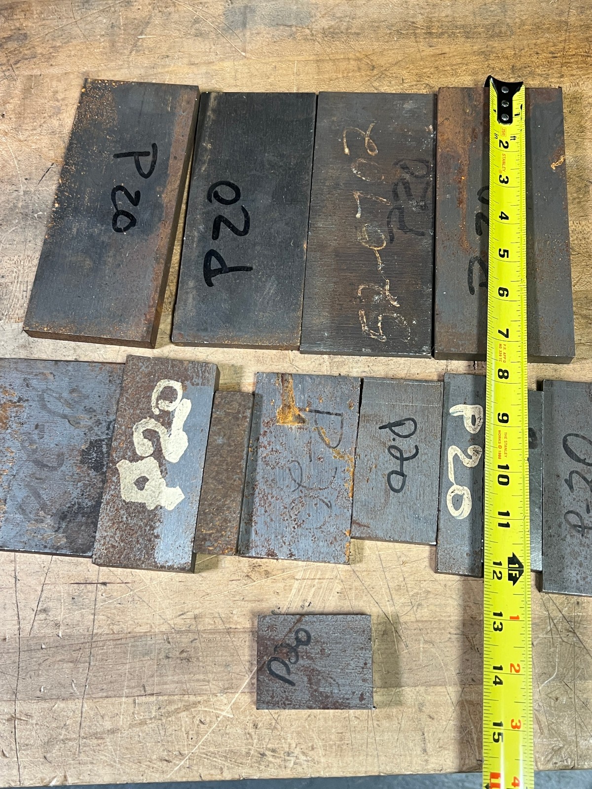 P20 Tool steel flat bar stock lot 17.1 lbs machine shop cut offs