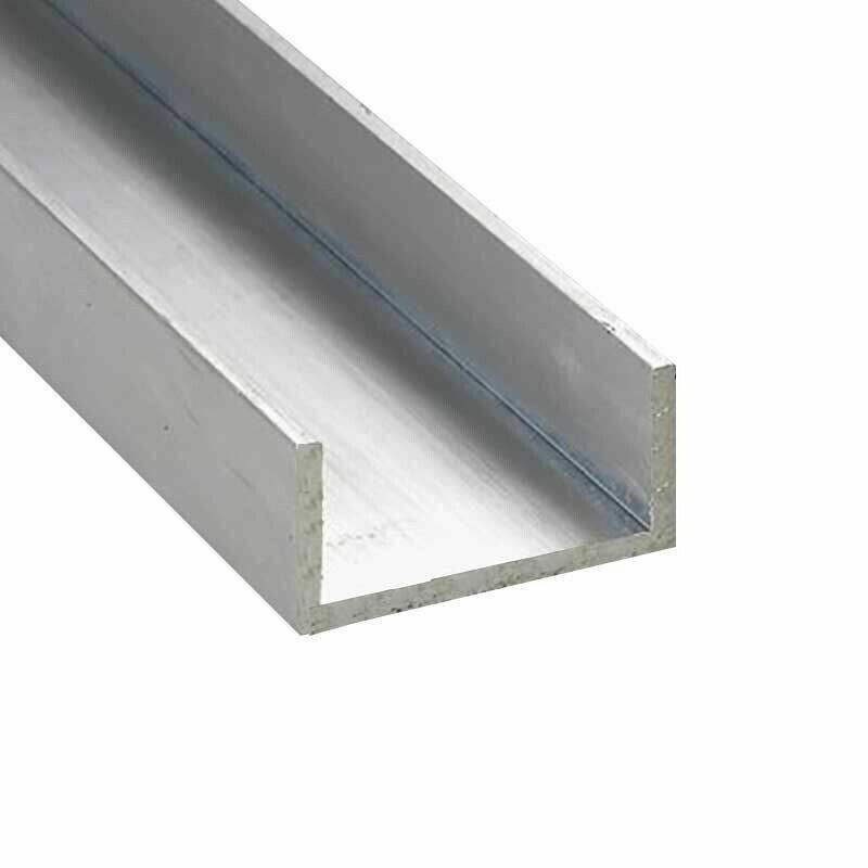 Aluminum Channel 1″ Leg x 4″ Base Width x 3-3/4″ Inside x 1/8 Thick x 8 Feet NEW