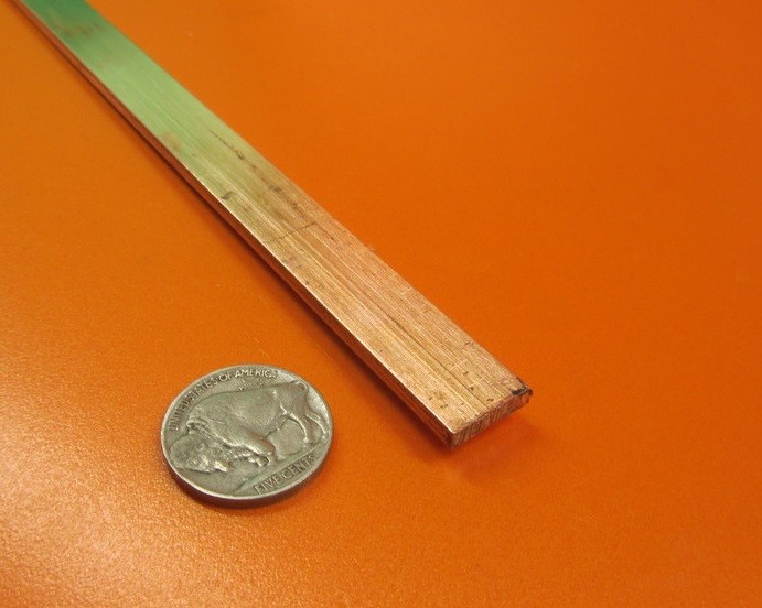 110 Copper Bar H02, 1/8″ Thick x 1/2″ Wide x 48 Inch Length