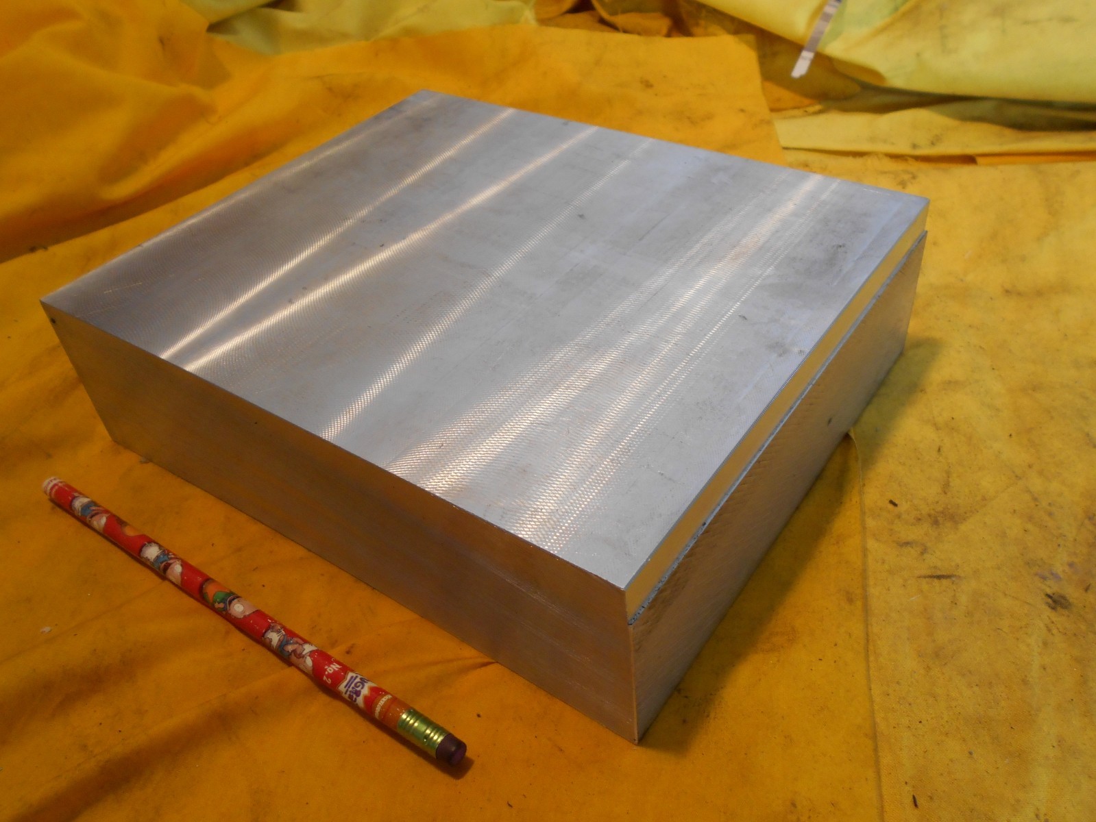 7050 AIRCRAFT ALUMINUM BAR STOCK machine shop flat plate 2 1/2″ x 7 1/2″ x 9″