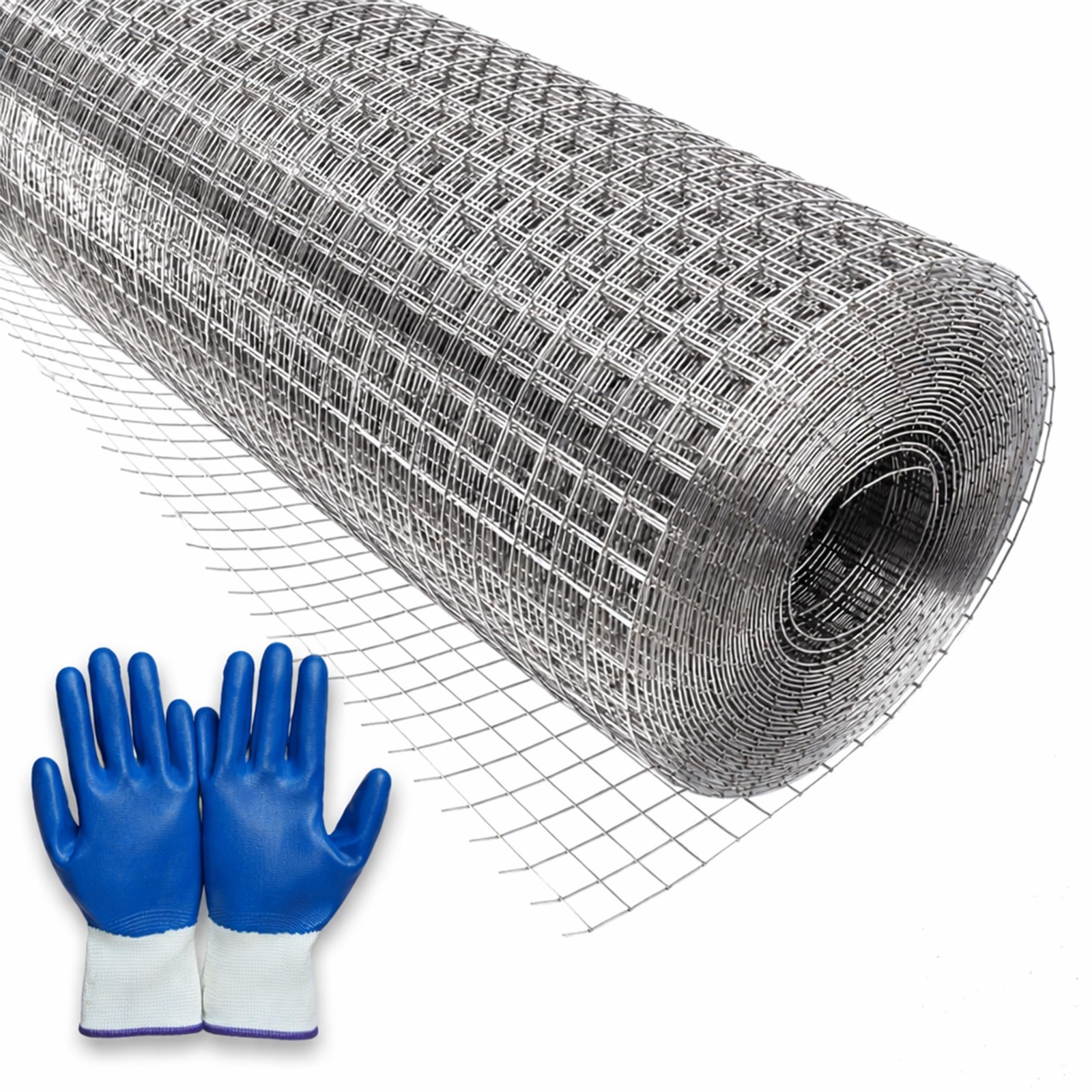 304 Stainless Steel Wire Mesh Roll 1/4″ 23 Gauge – Garden Fencing, Chicken Coop,