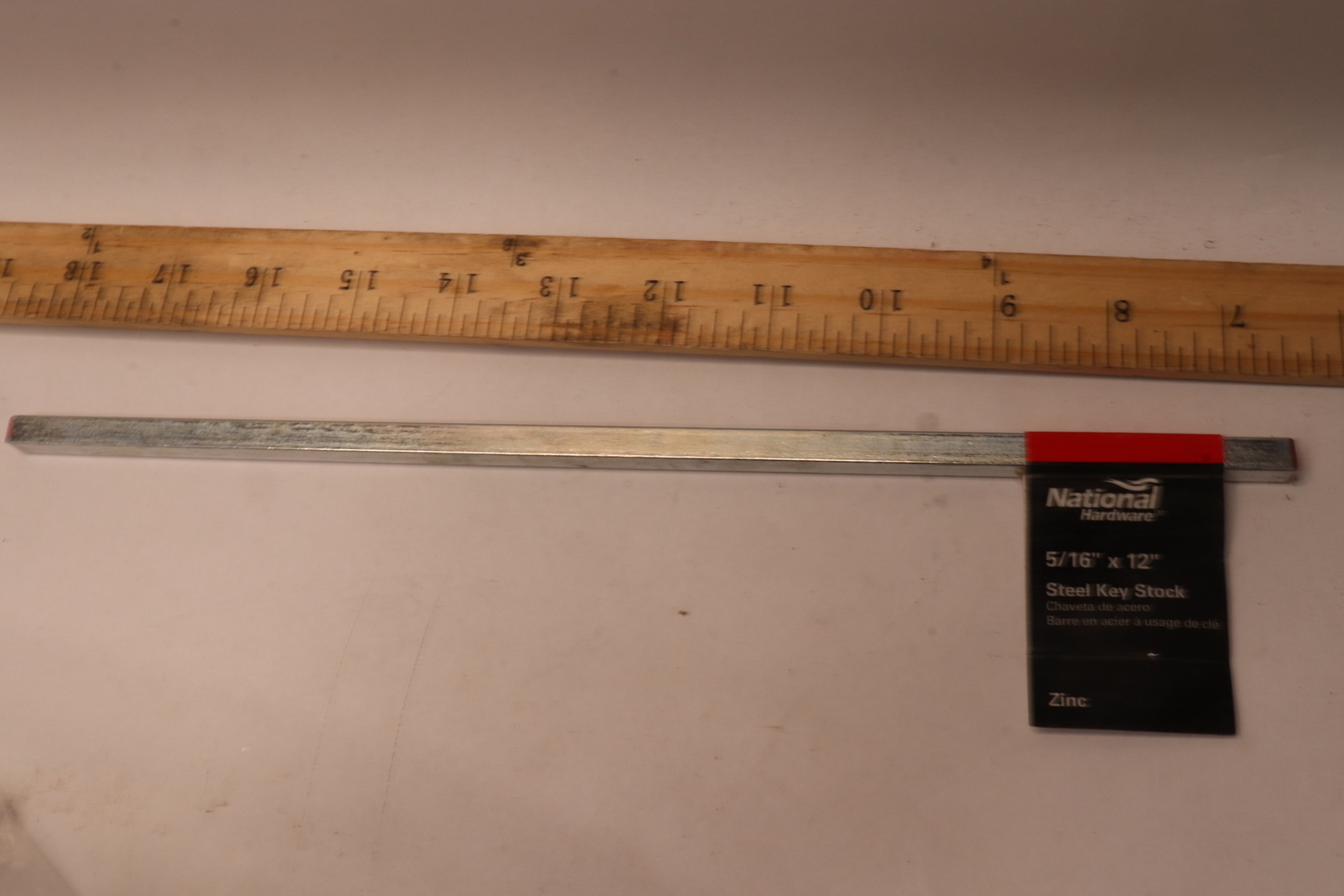 National Hardware Square Key Stock Steel 5/16″ x 12″ N180-182