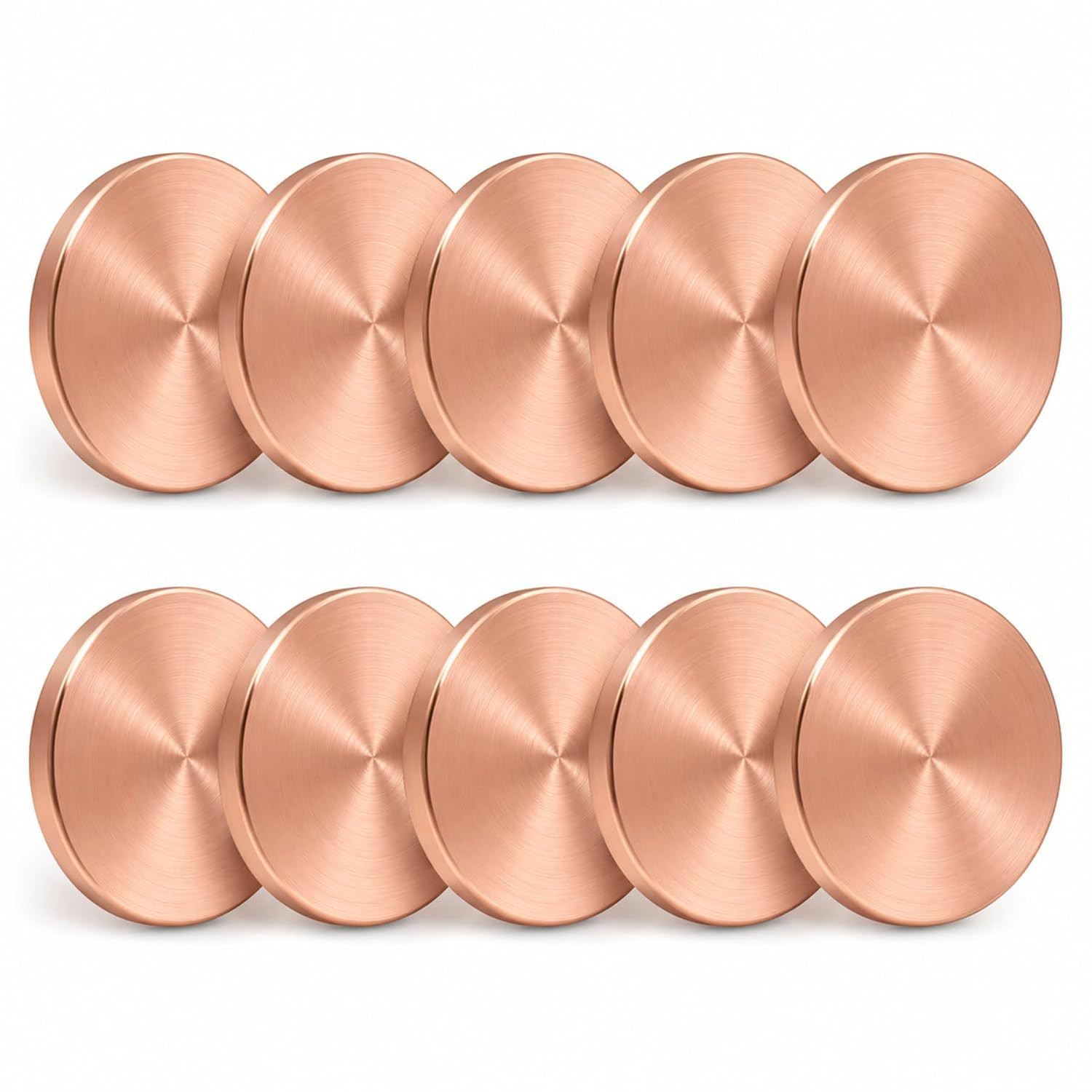 Lot of 10 Copper round Disc Blanks, 1-1/4″ Dia. X 1/8″ Thick (.125) Copper Metal