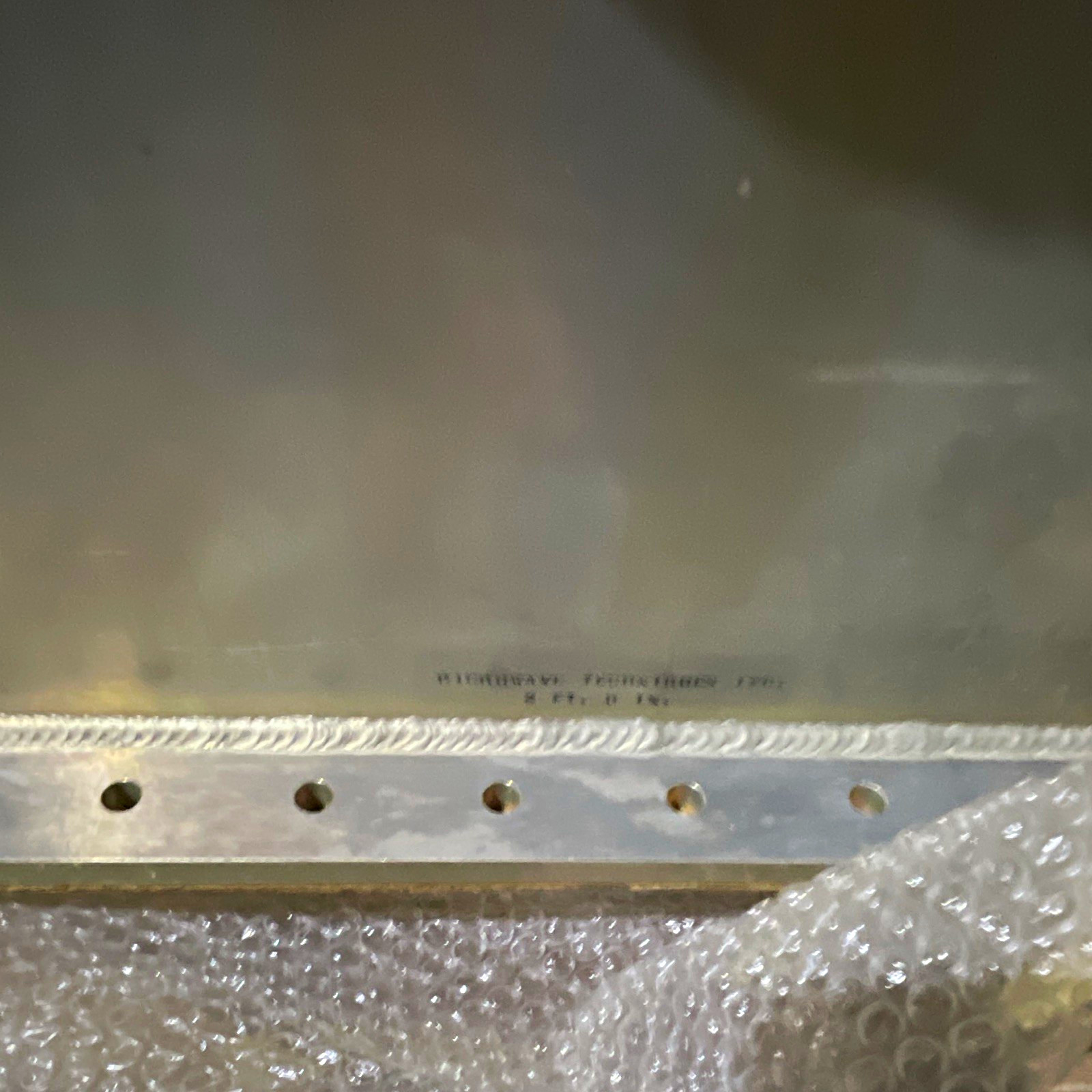 Microwave Techniques Inc. Aluminum Metal Plate FT-0 IN 2 ft Length