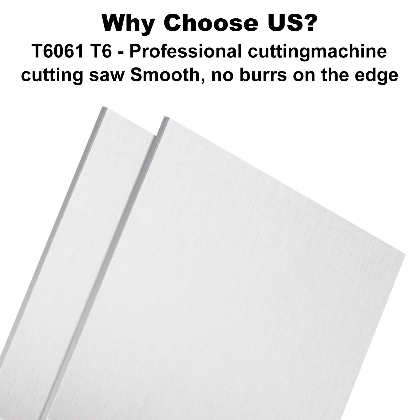 2 Pack 6061 T6 Aluminum Sheet Metal 6 x 6 x 0.236 (1/4) Inch Flat Plain Plate…