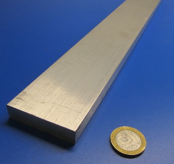 2024 T351 Aluminum Bar, 1/2″ (.500″) Thick x 2.0″ Wide x 36″ Length