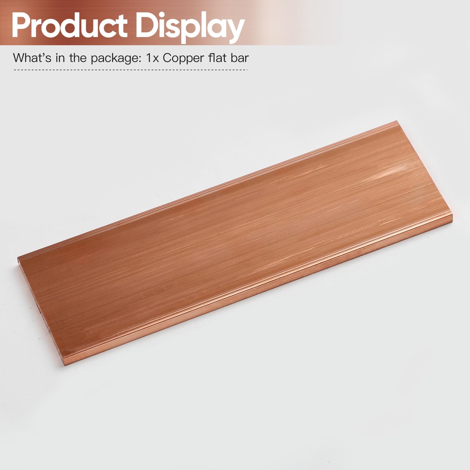 1 PCS 3/16x2x6 Inch C11 Solid Copper Flat Bar Stock 99.9% DIY Hardware