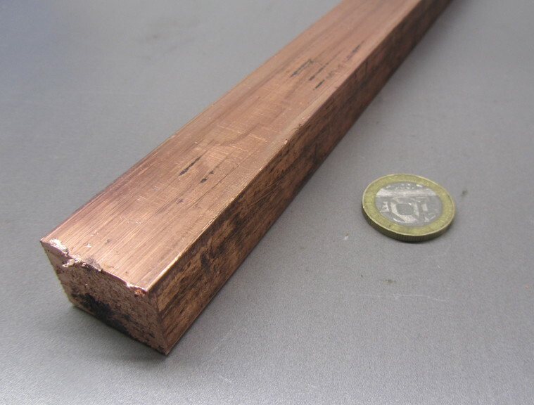 182 Copper Bar 3/4″ Thick x 1.0″ Wide x 6 Foot Length