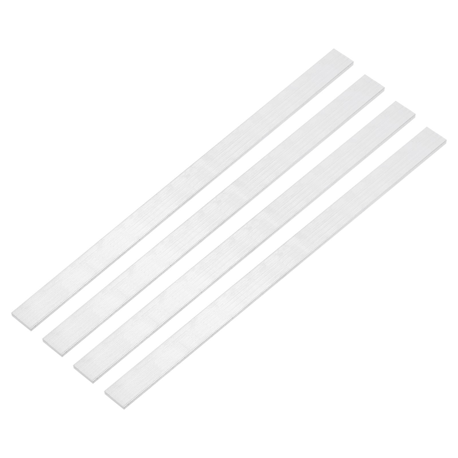 Square 6063 Aluminum Flat Bar, 4Pcs 3/32″ Thickness 3/4″ Width 12″ Length