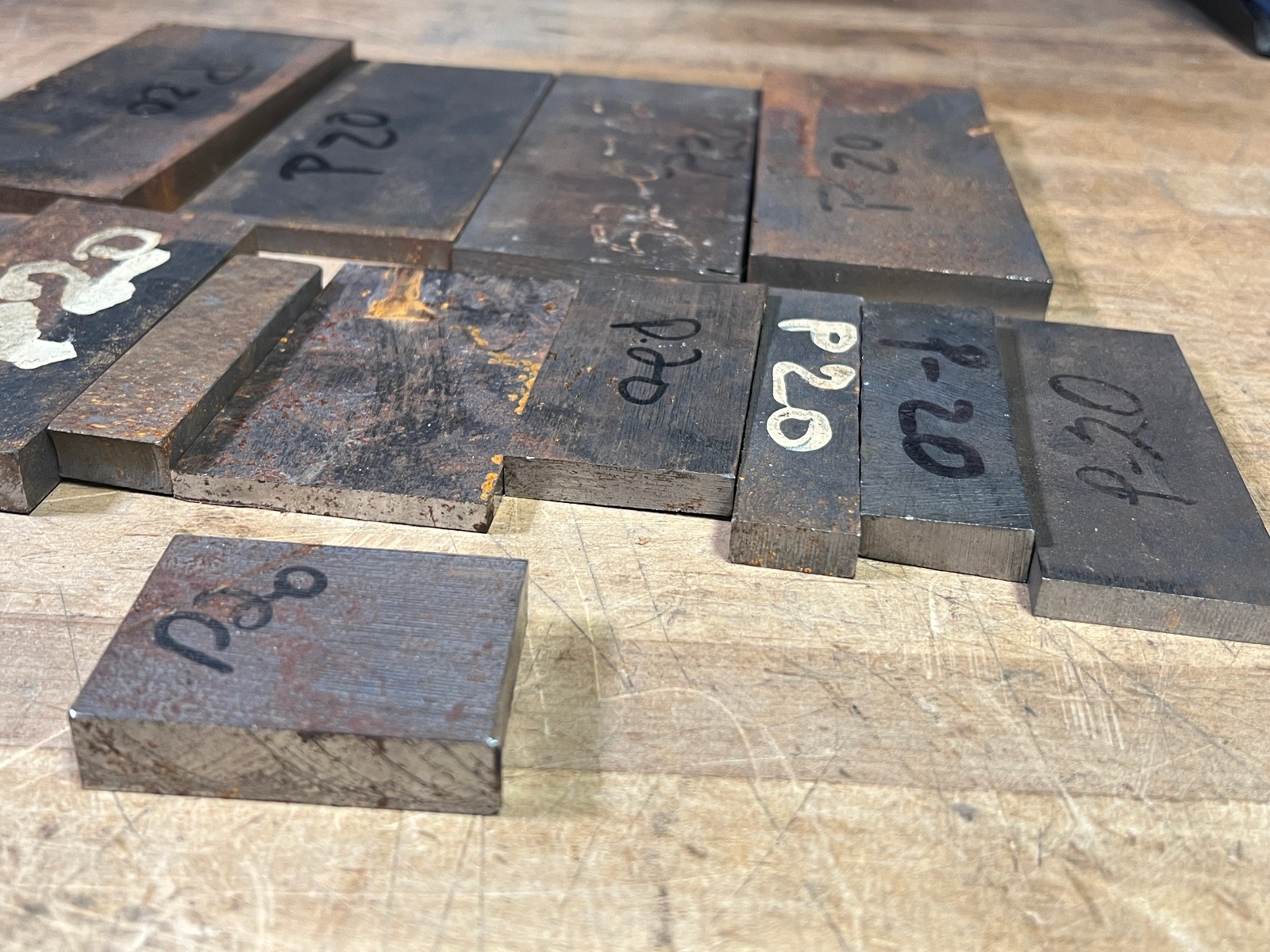 P20 Tool steel flat bar stock lot 17.1 lbs machine shop cut offs