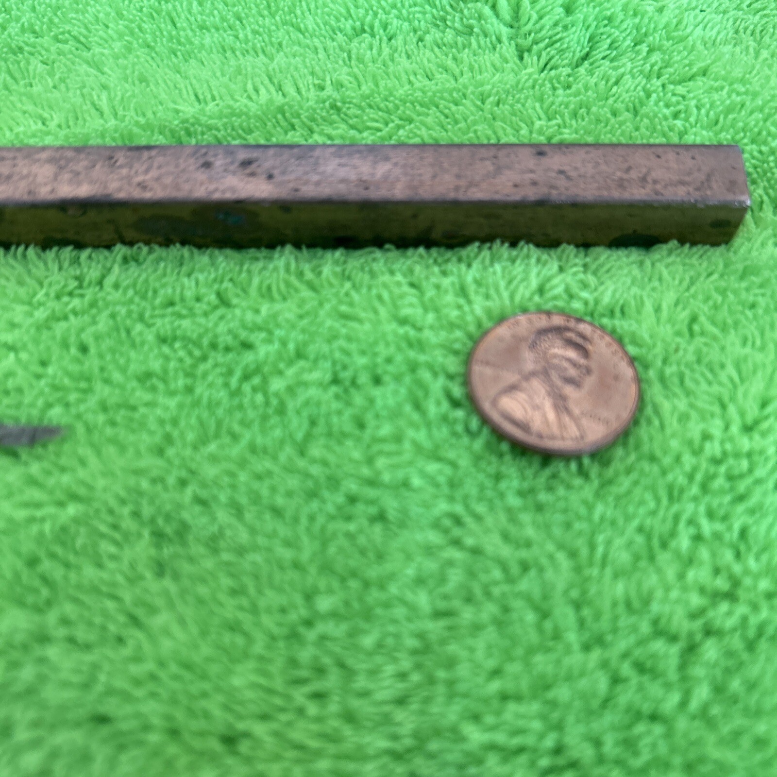 110 Copper Square Bar 1/2 Hard, 3/8″ Thick x 3/8″ Wide x 67 Inch Length