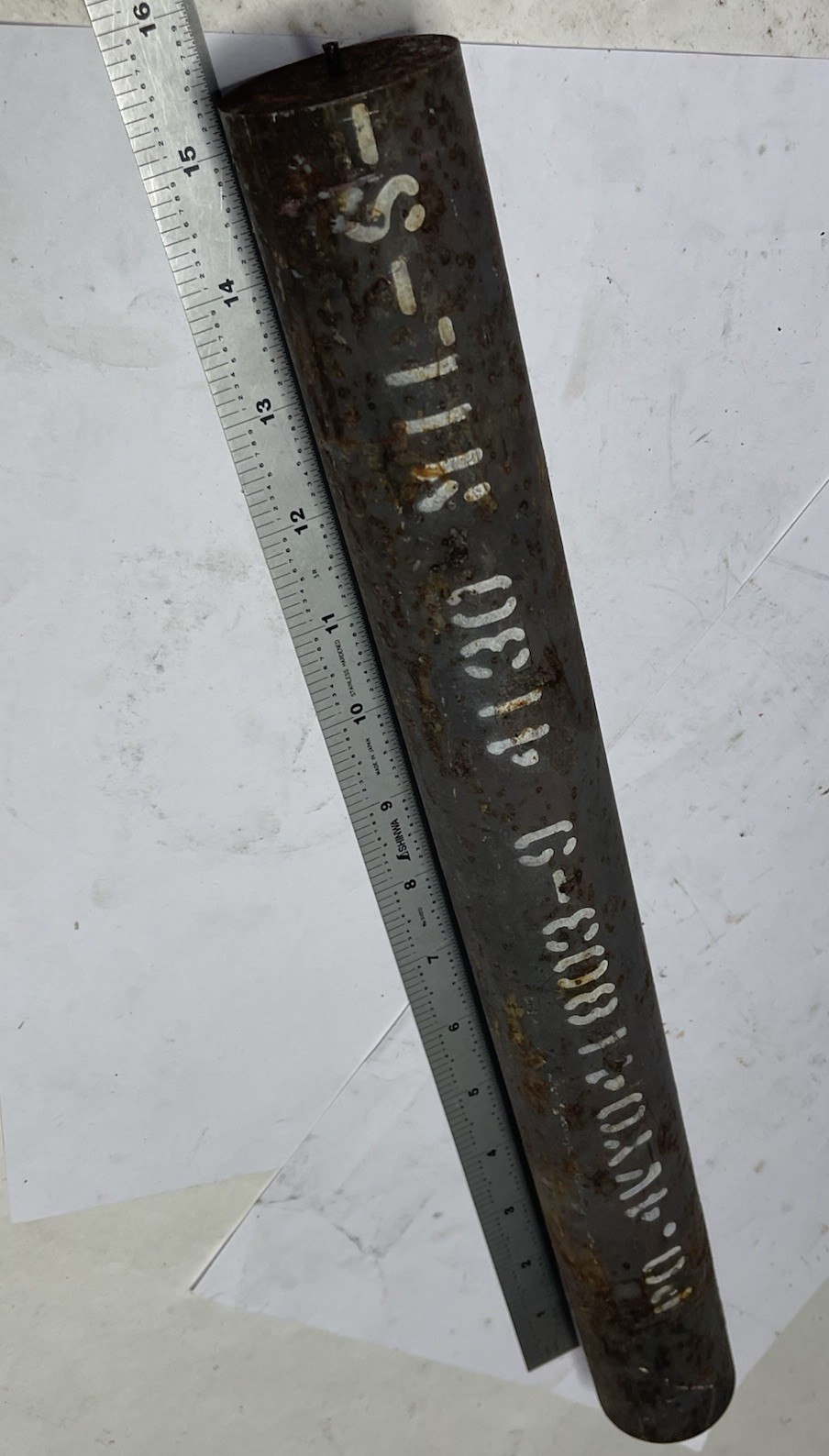 Machinist Tooling/Parts 4130-MIL-S-STEEL ROD 1-3/4”x 15 Qty.1 Used (26JN225)