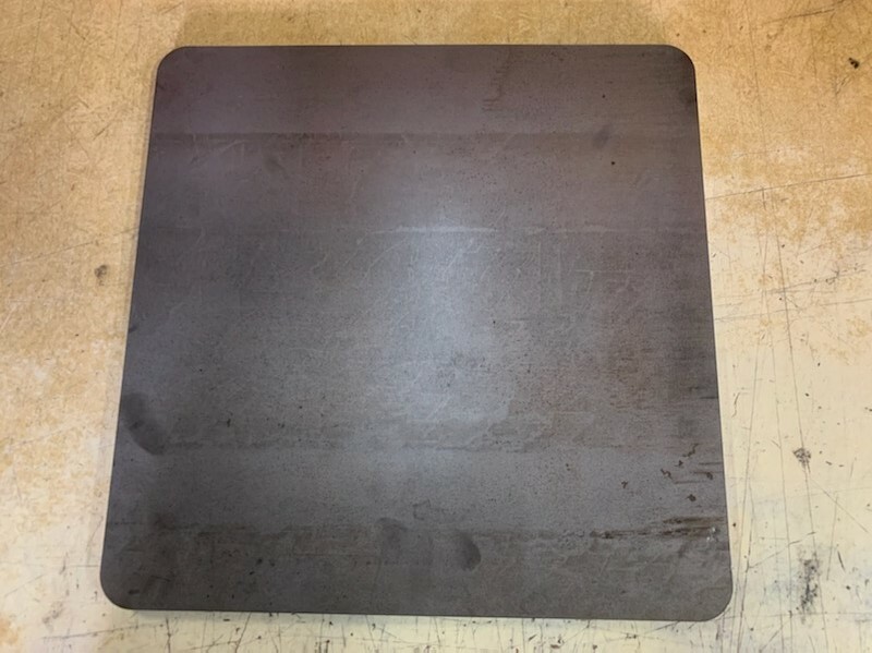 3/8″ x 14″ x 18″ Pizza Steel Plate, Rounded Corners A36 Steel, 0.375″ Thick