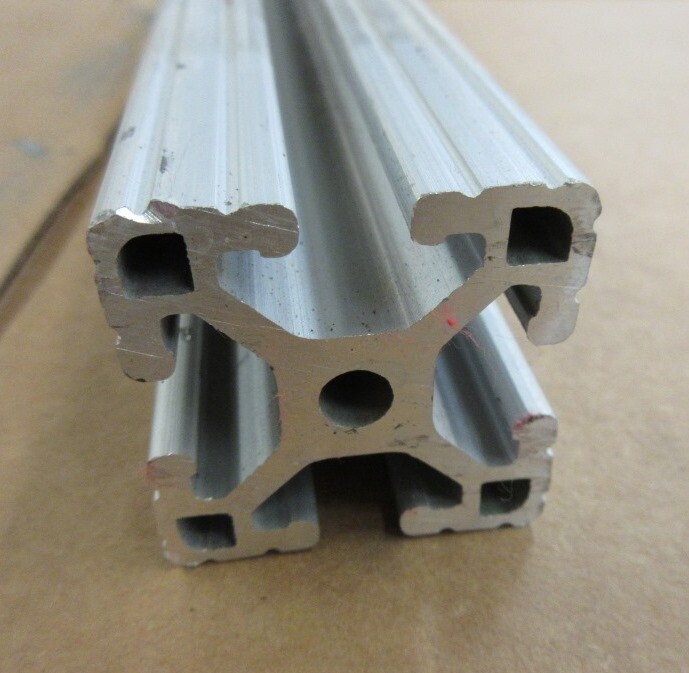 80/20 T-SLOT ALUMINUM EXTRUSION 1515-LITE, 1.5″ X 1.5″, 21-3/4″ L, LOT OF 2